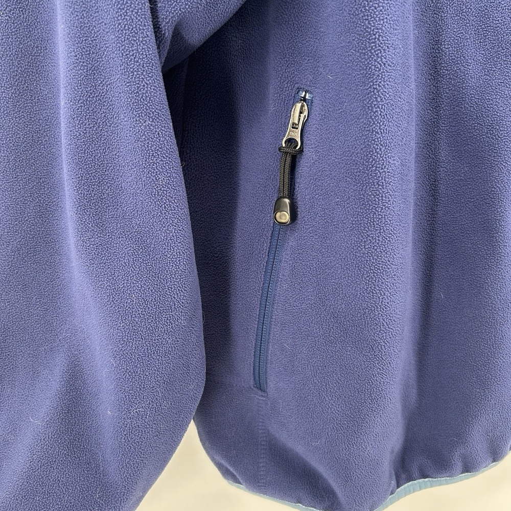 LL Bean Polartec Fleece Jacket Mens XL Navy Full Zip Weather Channel Gorpcore - Picture 2 of 13
